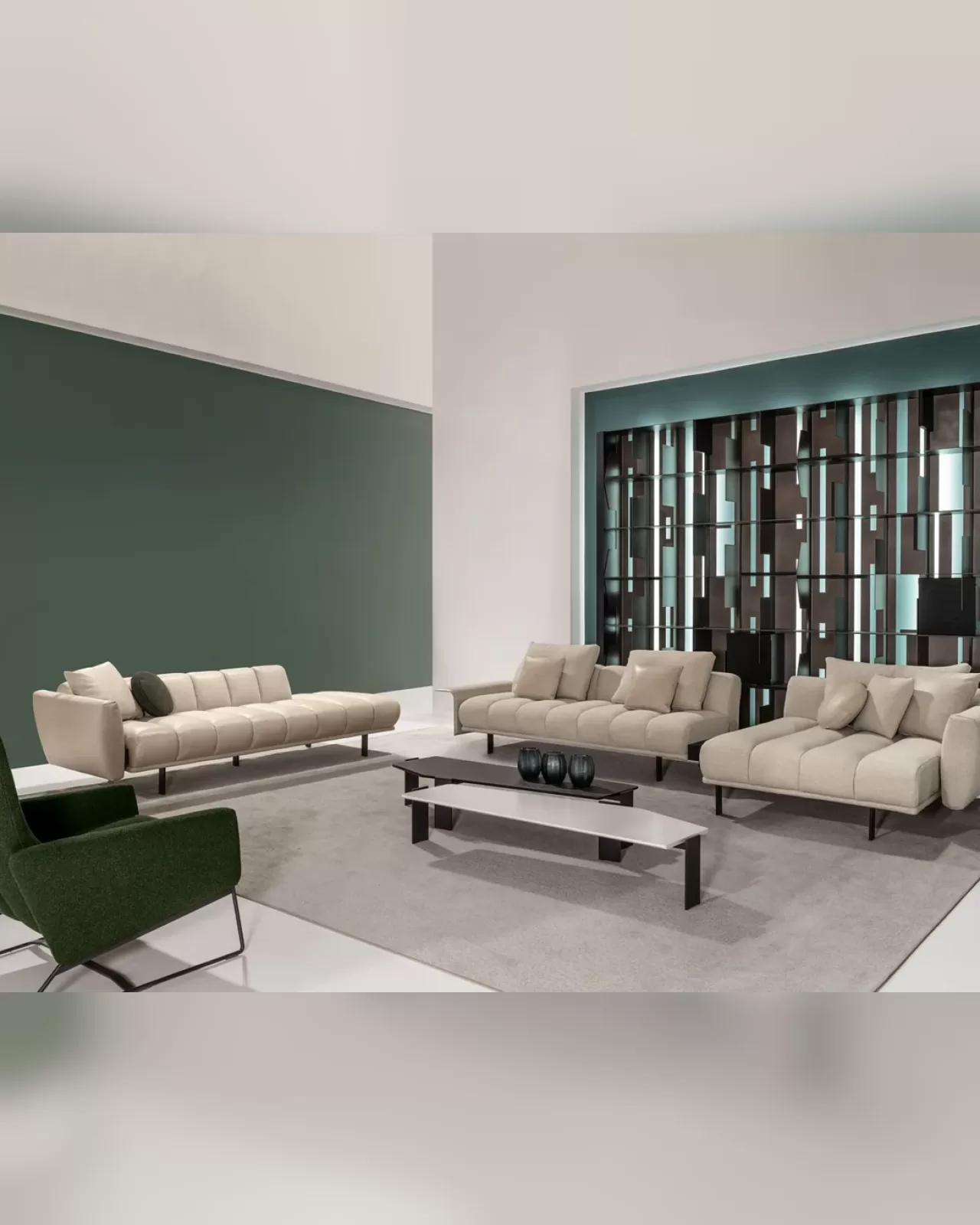 Canapea modulara Blockbau Cantori, coltar lux, realizata la comanda in Italia