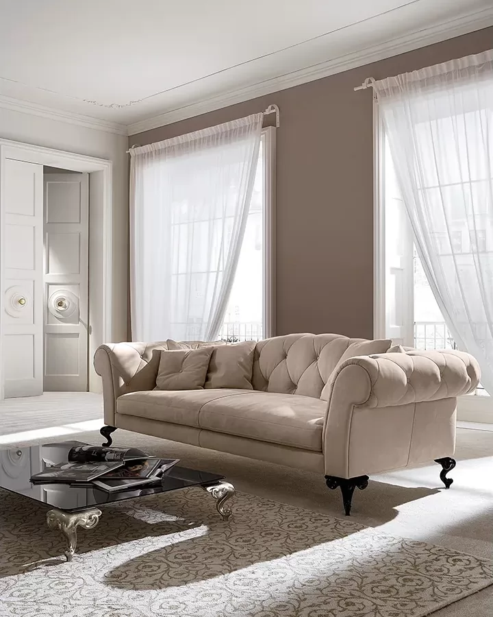 Canapea George Cantori, canapele living, realizata la comanda in Italia