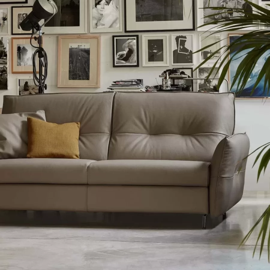 Canapea extensibila Stelvio smart Rosini, canapea living, realizata la comanda in Italia