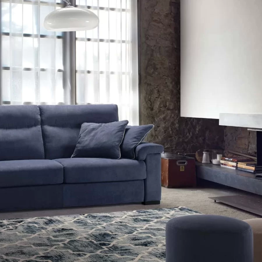 Canapea extensibila Sirmione Comfort Rosini, canapea living, realizata la comanda in Italia