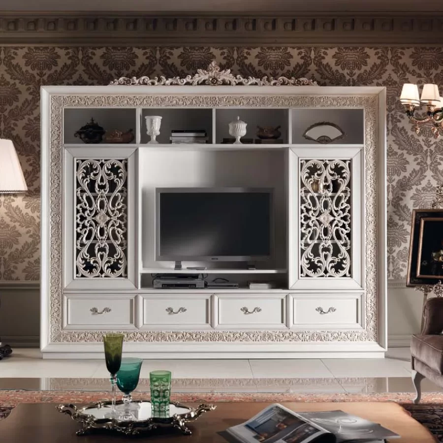 Vitrina de living colectia Gran Guardia Art.2030, compozitie de perete, 288 cm latime