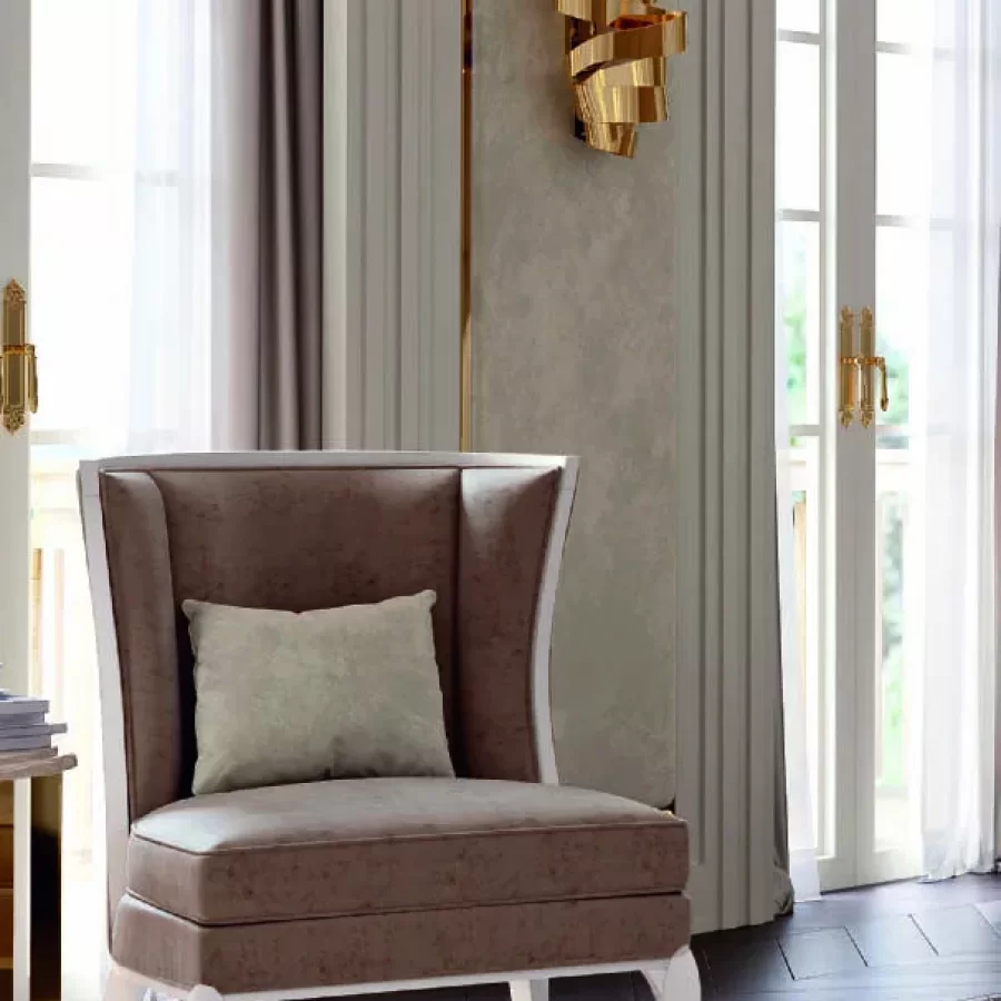 Fotoliu Ocean, mobilier italian, in amenajare de living