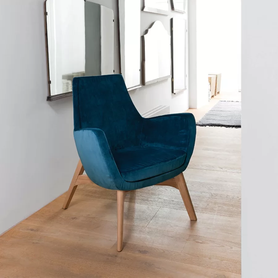 Fotoliu Elly Dallagnese pentru living premium | Nobili Design