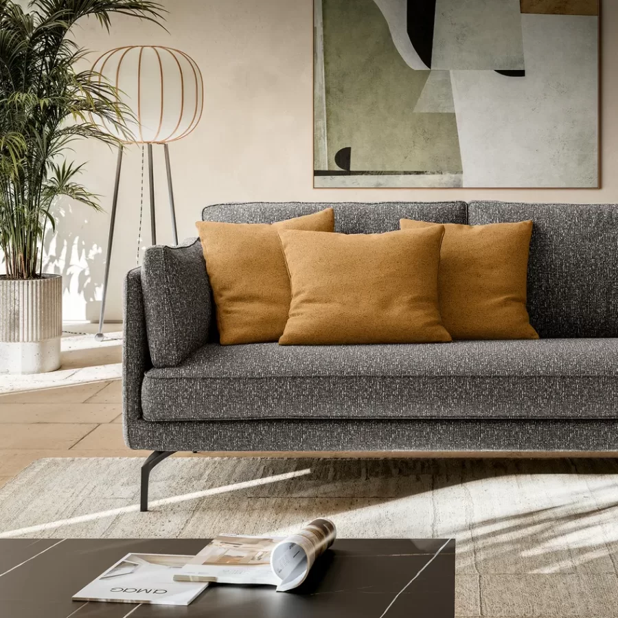 Canapea Milton Dallagnese, canapele living, realizata la comanda in Italia