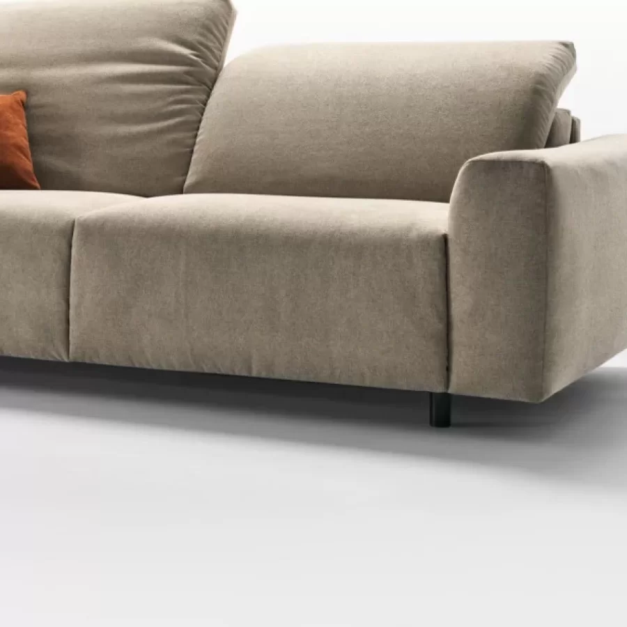Canapea Prato modulara din stofa sau piele – extensie inclusa si design modern Rosini, canapea living
