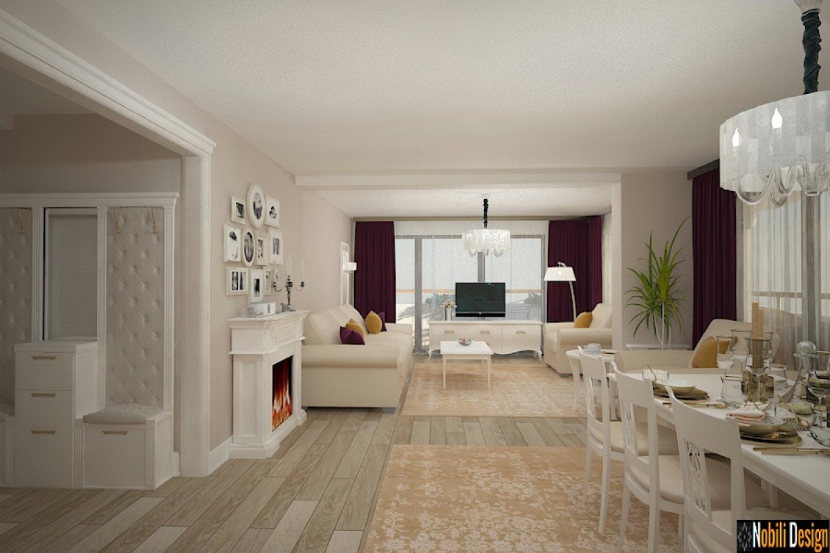 design interior apartament  camere clasic modern pret