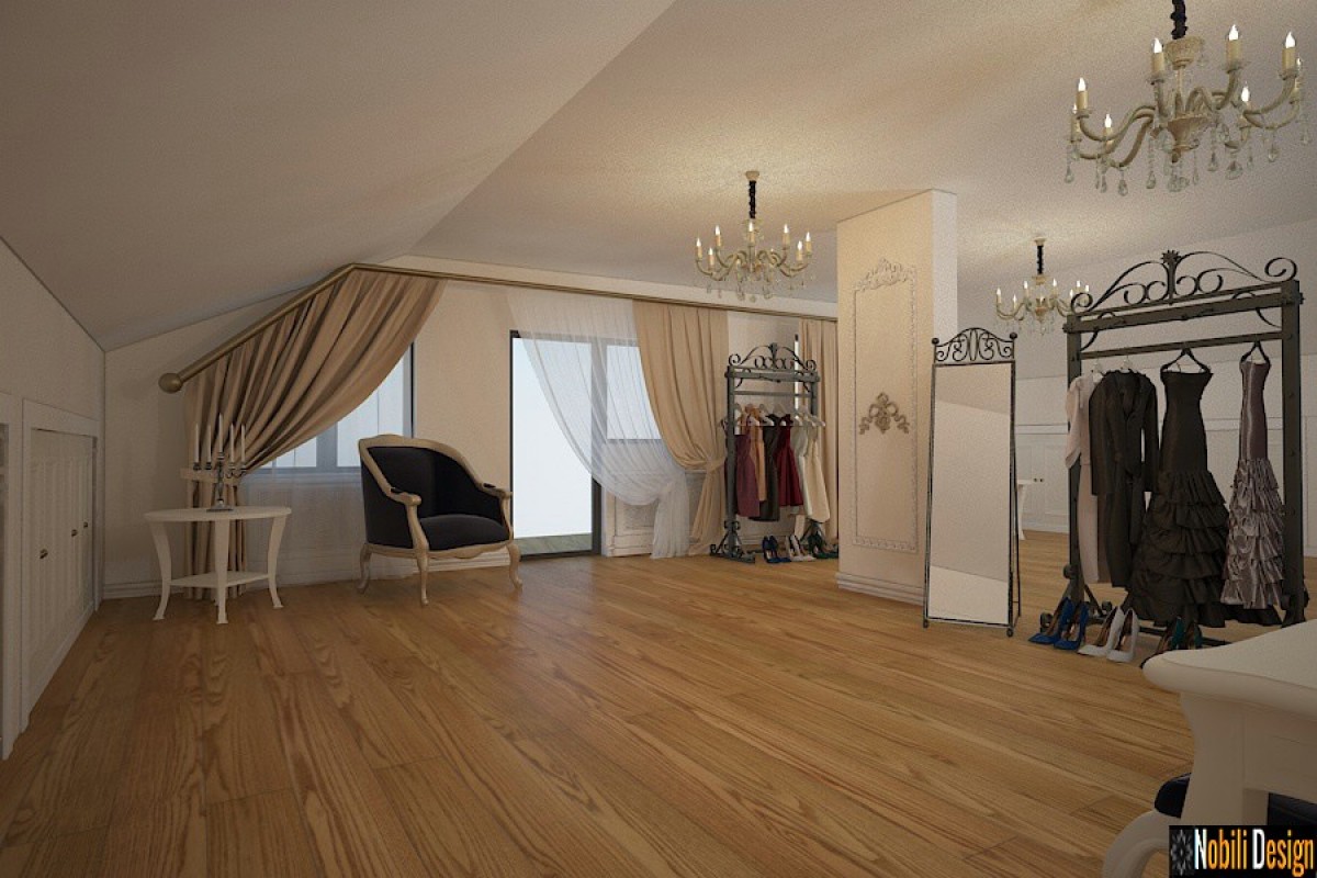 design interior casa stil clasic cu mansarda