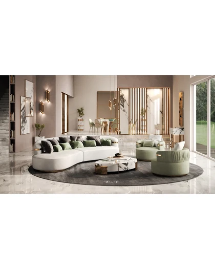 Canapea Florite Epoque, din colectia Exence Expanse
