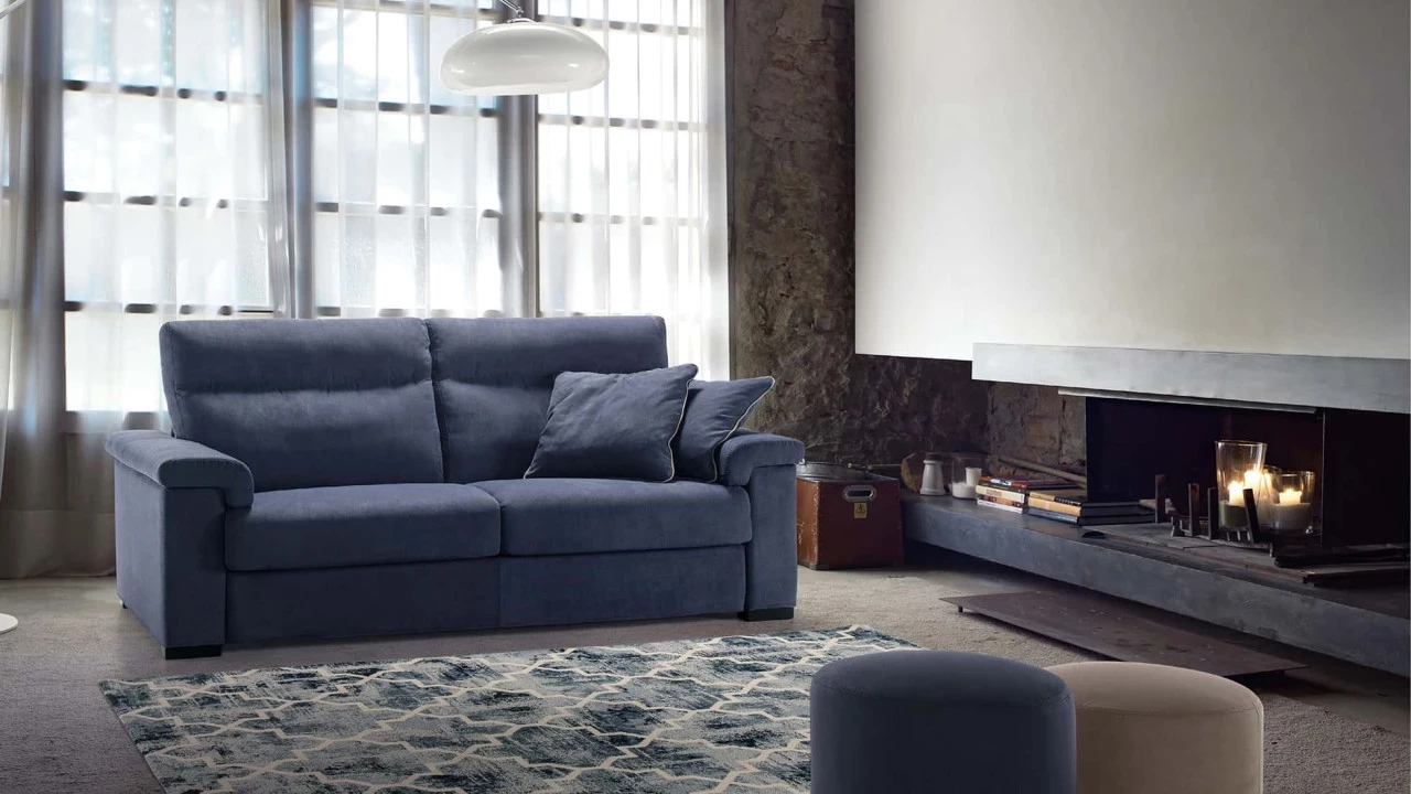 Canapea extensibila Sirmione comfort Rosini pentru living premium | Nobili Design