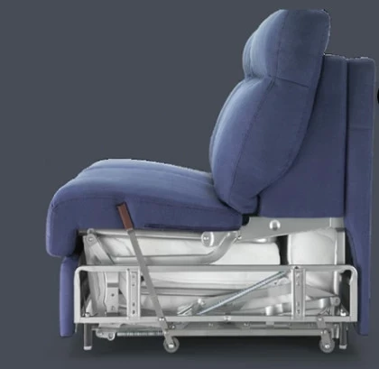 Canapea extensibila Sirmione comfort Rosini - detaliu tapiterie si forma