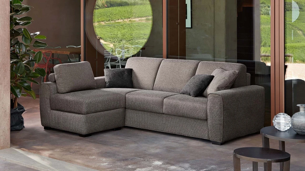 Canapea extensibila Sirmione standard Rosini pentru living premium | Nobili Design