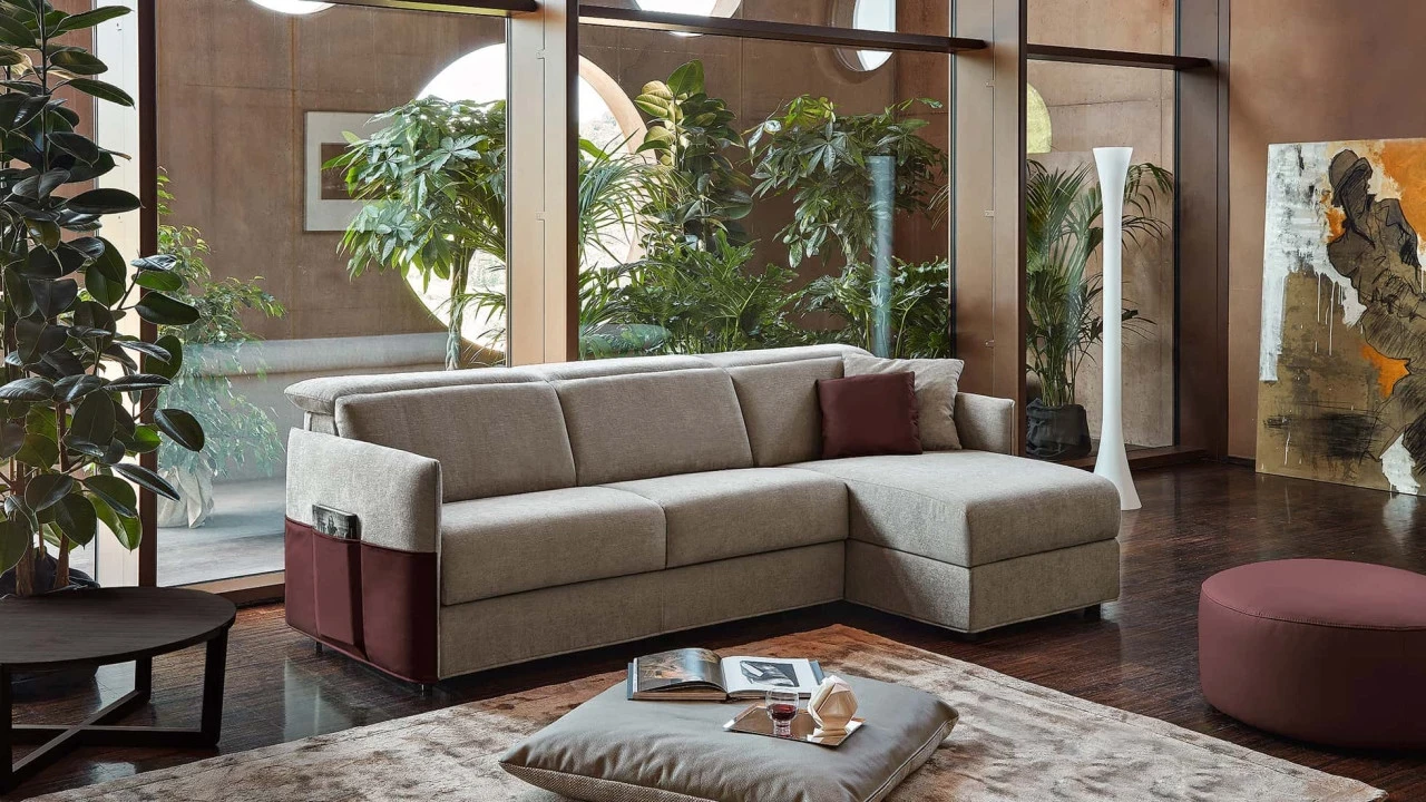 Canapea extensibila Verona up Rosini pentru living premium | Nobili Design