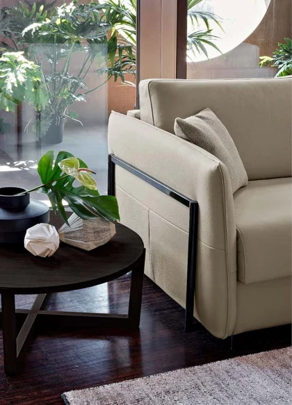Canapea extensibila Verona soft Rosini in ambient de living