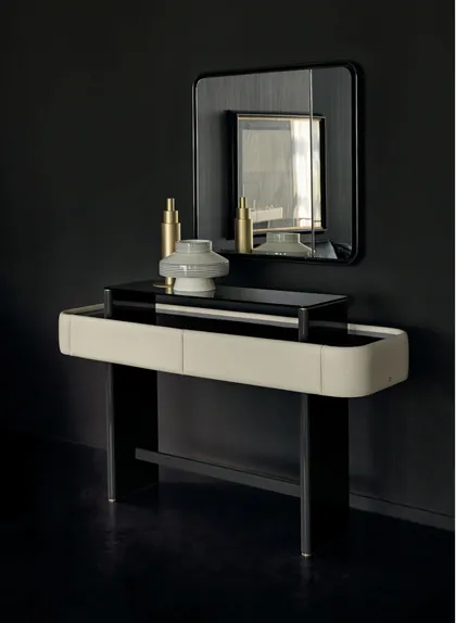 Consola Kruger cu bordura din sticla Daytona, de la Signorini & Coco, L 142 x A 47 x H 87 cm