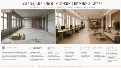 Design Interior Birouri. Concept Amenajare Birou Firma - Nobili Design