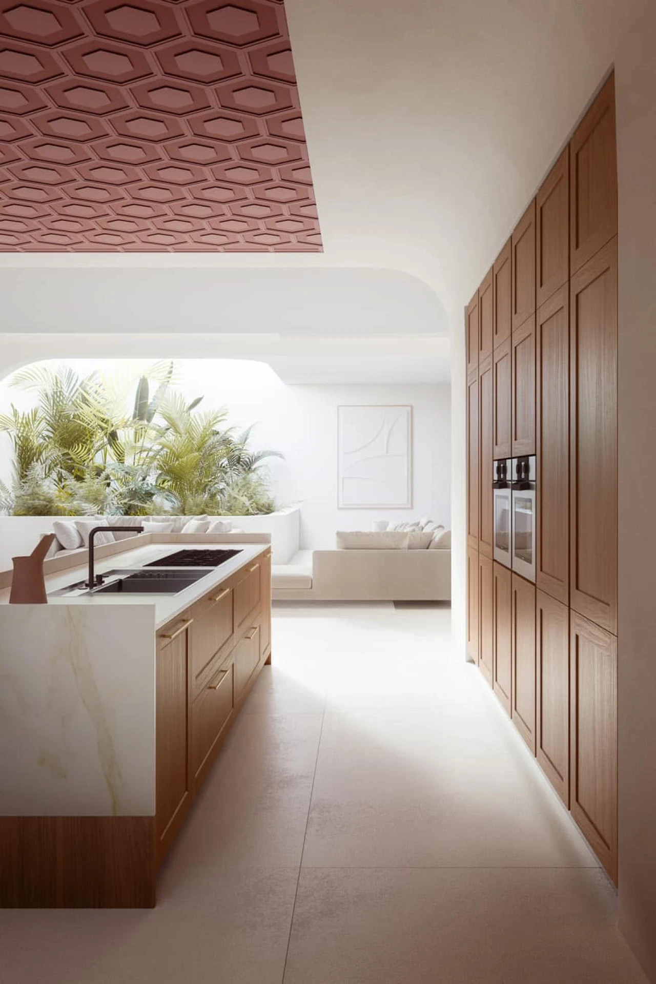 Bucatarie Bucatarie Ligna Armony Cucine - vedere frontala pentru bucatarie