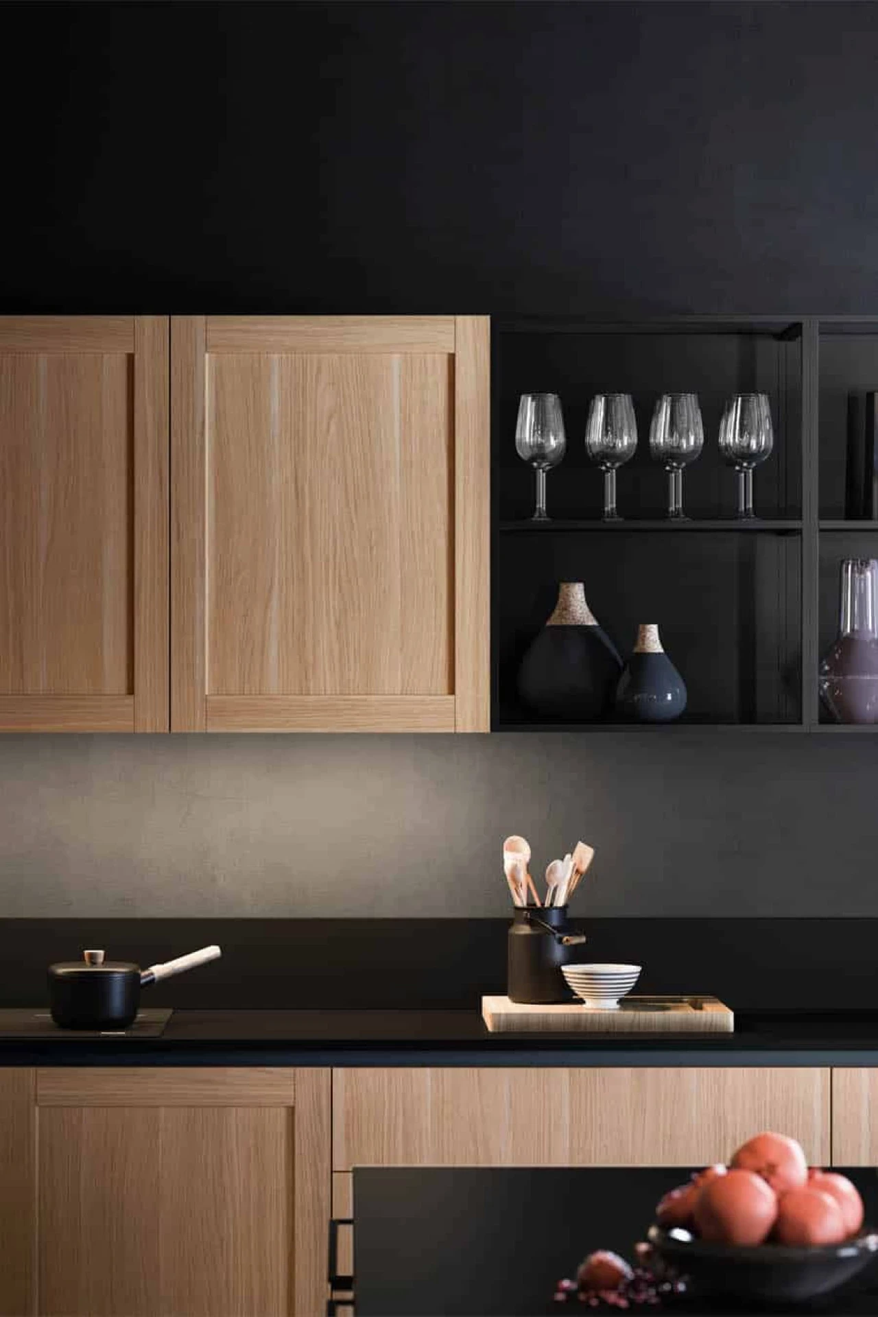 Bucatarie Bucatarie Ligna Etro Cucine Armony Cucine - vedere laterala pentru bucatarie