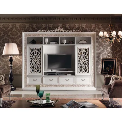 Vitrina de living colectia Gran Guardia Art.2030, compozitie de perete, 288 cm latime