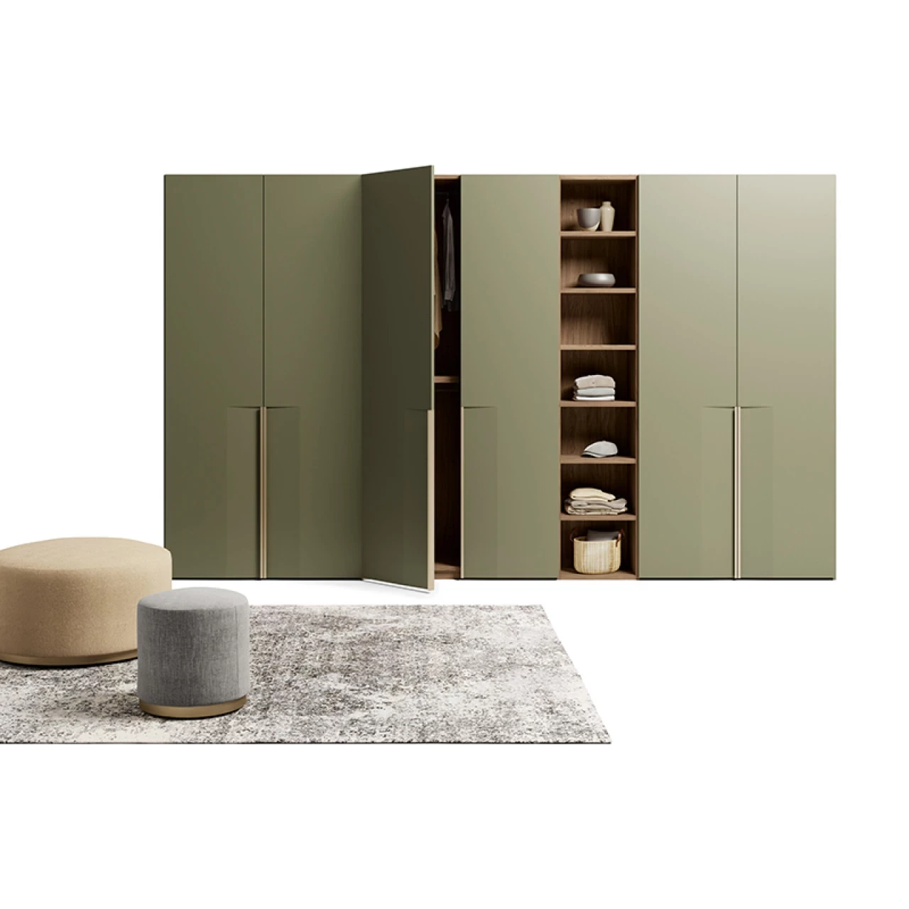 Dulap Sifonier cu usi batante Freccia Dallagnese pentru dormitor premium | Nobili Design