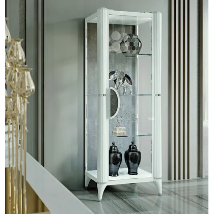 Vitrină Ellipse - Art.9003 finisaj lucios, mobila italiana de living