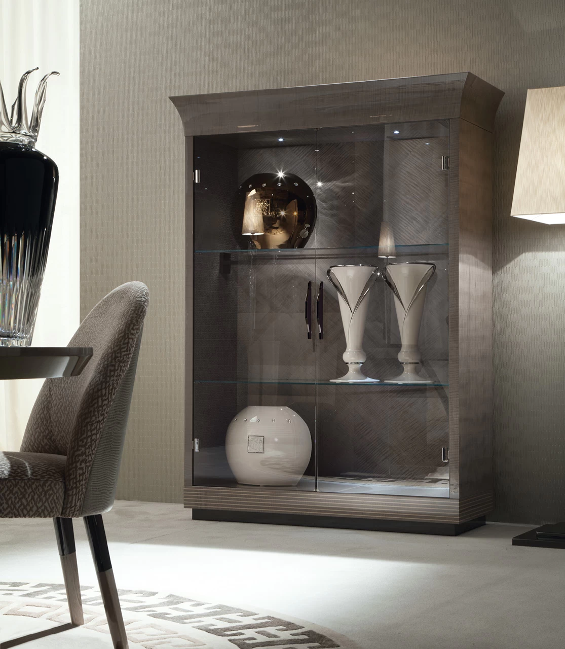 Vitrina dining Alchemy Giorgio Collection - detaliu finisaj