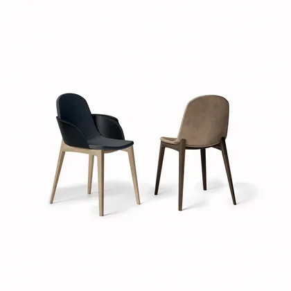 Scaun dining Hull Dallagnese, si fotoliu, latime 43,5 sau 62 cm