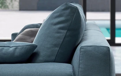 Canapea Dress - Design texturat si husa complet detasabila - vedere frontala pentru living