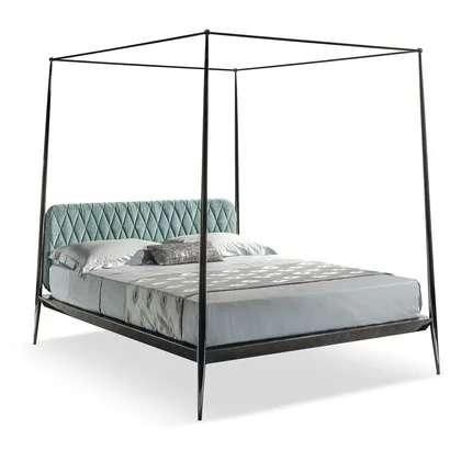 Pat Urbino upholstered headboard canopy Cantori, mobila italiana de dormitor