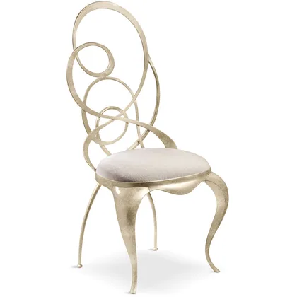 Scaun Ghirigori Cantori, de dining clasic tapitat, 55 cm latime