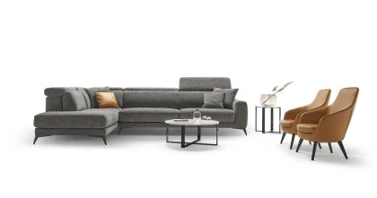 Canapea Nevers - Confort Italian Inteligent cu Extensie Slide in ambient de living