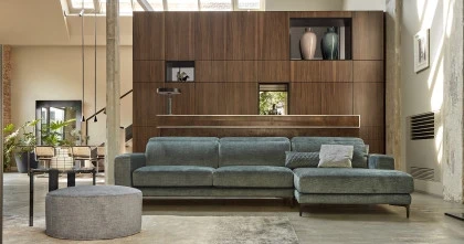 Canapea Nevers - Confort Italian Inteligent cu Extensie Slide - vedere laterala pentru living