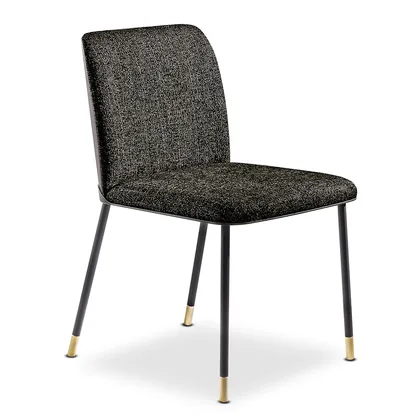 Scaun Oasi Cantori, de dining tapitat, latime 48 cm