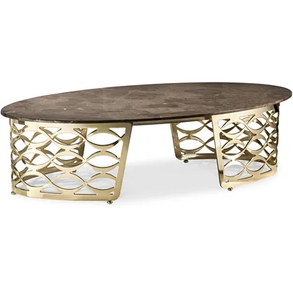 Masuta Isidoro oval Cantori, de cafea ovala, 73 cm latime