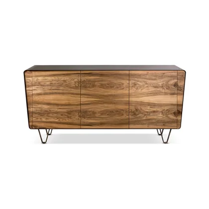 Comoda Icaro sideboard Cantori, cu usi din lemn decorate intr-o rama din fier, lata de 185 sau 240 cm
