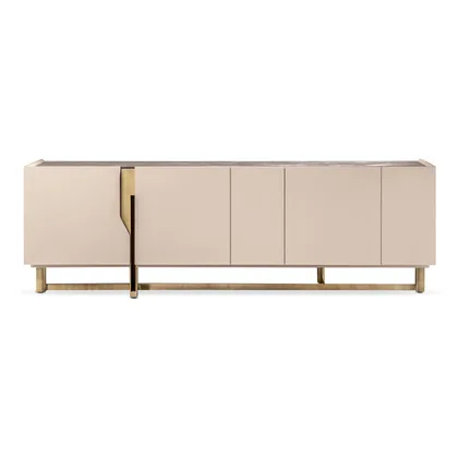 Comoda Mirage sideboard Cantori, cu patru usi, din lemn laccat, latime 245 cm