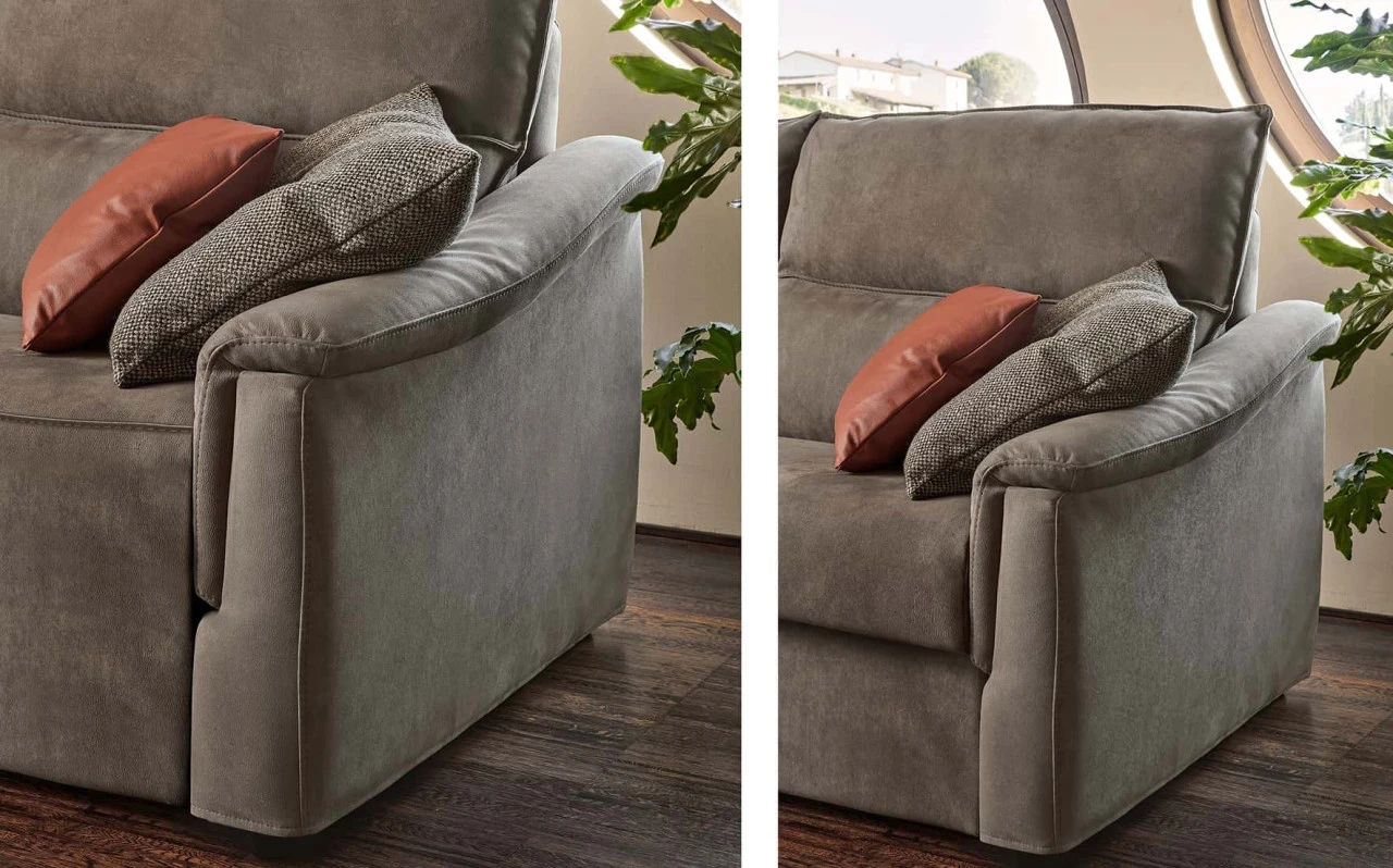 Canapea Bormio Comfort Rosini pentru living premium | Nobili Design