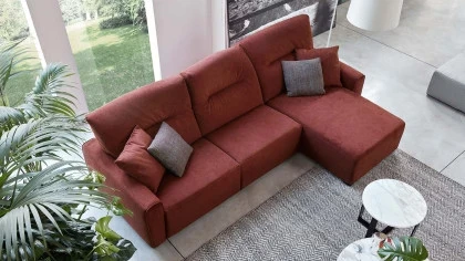 Canapea extensibila Bormio Move Rosini pentru living premium | Nobili Design