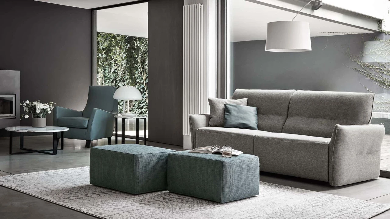 Canapea extensibila Bormio Smart Rosini pentru living premium | Nobili Design