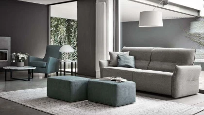 Canapea extensibila Bormio Smart Rosini pentru living premium | Nobili Design
