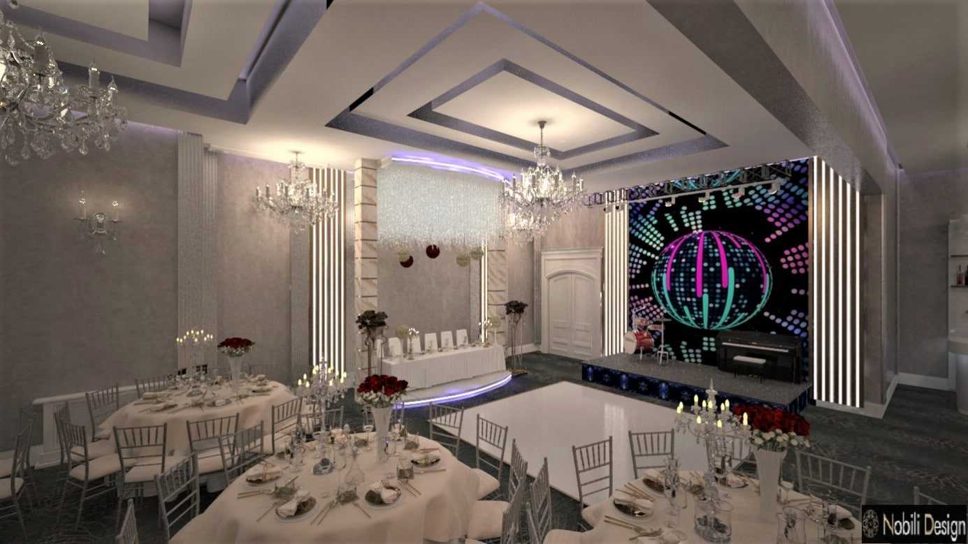 Proiect design interior sala evenimente in Bucuresti, Amenajari sali de nunti Bucuresti