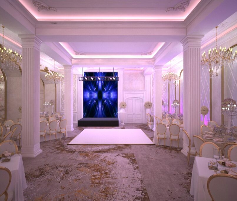 Design interior sala evenimente in Targu Mures